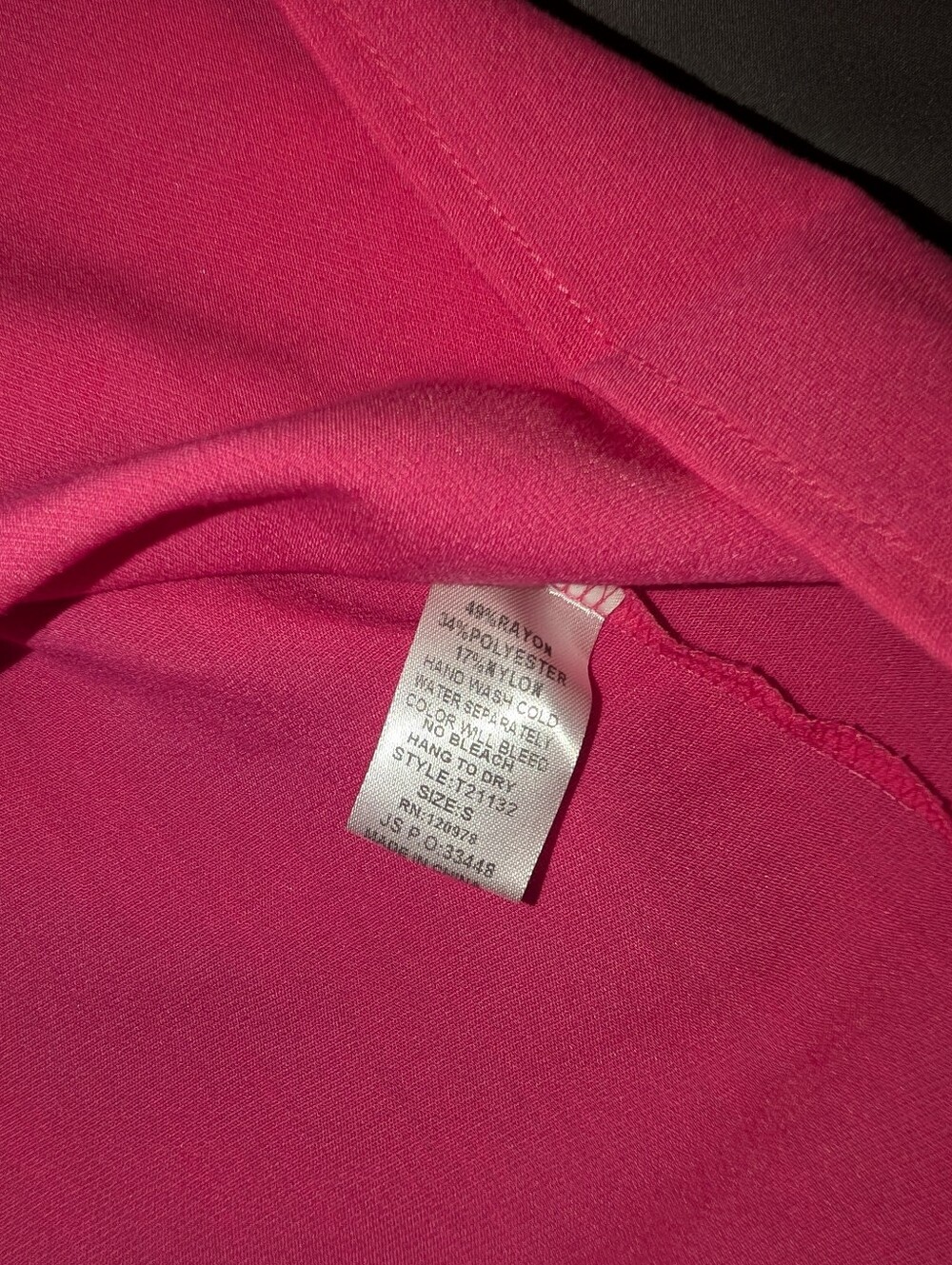 Entro Dawn of My Heart Hot Pink Ruffled Sleeve Flutter Top Blouse Small - Picture 7 of 12